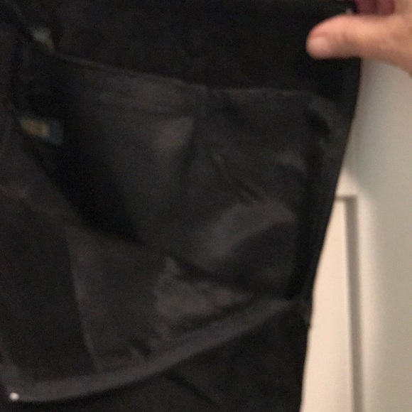 Danier black suede lined pants - Picture 3 of 4